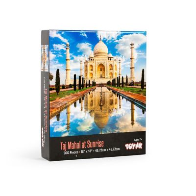Taj Mahal At Sunrise India Puzzle For Adults And Kids  500 Piece Jigsaw Puzzle Image 1