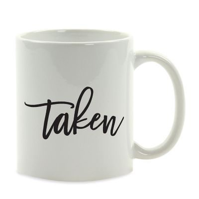 Taken Black Calligraphy Ceramic Mug Image 2