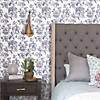 Tamara Day Flower Girl Peel & Stick Wallpaper Blue By RoomMates Image 3