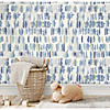 Tamara Day Watercolor Fountain Peel & Stick Wallpaper Blue By RoomMates Image 3