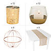 Tan & Gold Accent Centerpiece Kit for 6 Tables Image 1