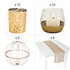 Tan &amp; Gold Accent Centerpiece Kit for 6 Tables Image 1