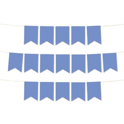 Tan Pennant Banner - 4 x 5.5 Inch Image 1