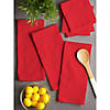 Tango Red Flat Woven Dishtowel Set Of 6 Image 3