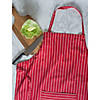 Tango Red Pinstripe Chef Apron Image 1