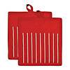 Tango Red Stripe Chef Potholder (Set Of 2) Image 1