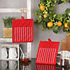 Tango Red Stripe Chef Potholder (Set Of 2) Image 2