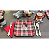 Tartan Plaid Square Paper Dinner Plates - 8 Ct. Image 1