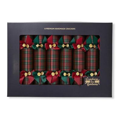 Tartan-Style Christmas Party Cracker - 8 pcs Image 1