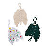 Tassel Tree with Wood Bead Christmas Ornament Craft Kit - Makes 3 Image 1