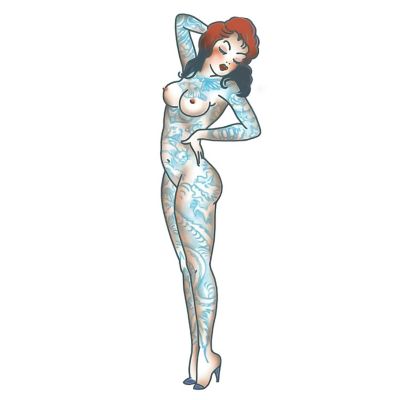 Tattooed Pin Up Tattoo Costume Accessory Image 1