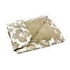 Taupe Moraccan Paw Print Pet Blanket Large Image 1