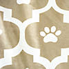 Taupe Moraccan Paw Print Pet Blanket Large Image 2