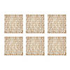Taupe Woven Paper Square Placemat (Set Of 6) Image 1