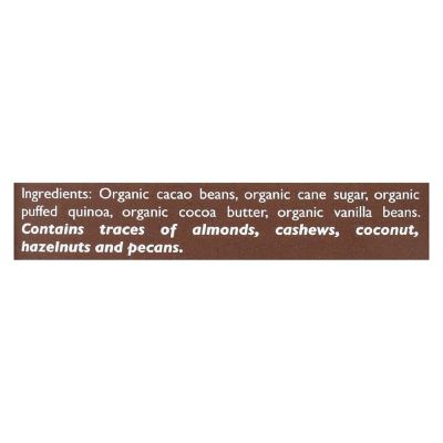 Taza Chocolate Stone Ground Organic Dark Chocolate Bar - Cacao Crunch - Case of 10 - 2.5 oz. Image 1
