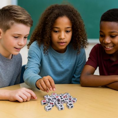 TDC Games Spelling Bee Dice Word Game Image 1