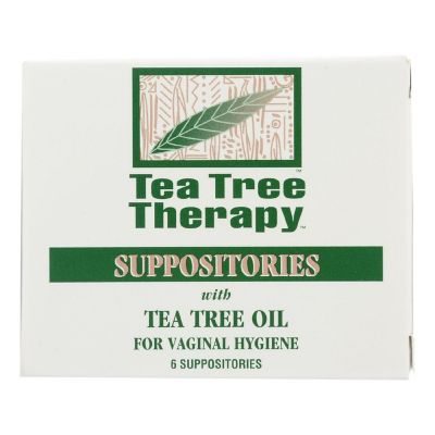 Tea Tree Therapy Vaginal Suppositories with Tea Tree Oil - 6 Suppositories Image 1