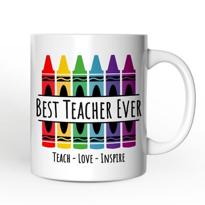 Teacher Christmas Mug, School Theme Appreciation Gift Image 1