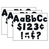 Teacher Created Resources 4" Fun Font Letters, Black Stitch, 160 Pieces Per Pack, 3 Packs Image 1
