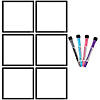 Teacher Created Resources Black & White Dry-Erase Magnetic Square Notes Image 1