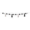 Teacher Created Resources Black and White Pom-Poms and Tassels Garland, Pack of 3 Image 2
