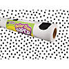 Teacher Created Resources Black Painted Dots on White Better Than Paper Bulletin Board Roll, 4' x 12', Pack of 4 Image 1