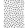 Teacher Created Resources Black Painted Dots on White Better Than Paper Bulletin Board Roll, 4' x 12', Pack of 4 Image 2