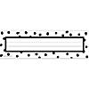 Teacher Created Resources Black Painted Dots on White Flat Name Plates, 11-1/2" x 3-1/2", 36 Per Pack, 6 Packs Image 1