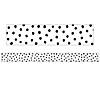 Teacher Created Resources Black Painted Dots on White Straight Border Trim, 35 Feet Per Pack, 6 Packs Image 1