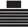 Teacher Created Resources Black Straight Border Trim, 35 Feet Per Pack, 6 Packs Image 1