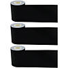 Teacher Created Resources Black Straight Rolled Border Trim, 50 Feet Per Roll, Pack of 3 Image 1