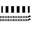 Teacher Created Resources Black Stripes Magnetic Border, 24 Feet Per Pack, 2 Packs Image 1
