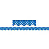 Teacher Created Resources Blue Mini Polka Dots Border Trim, 35 Feet Per Pack, 6 Packs Image 1