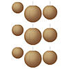 Teacher Created Resources Burlap Design Paper Lanterns, 3 Per Pack, 3 Packs Image 1