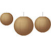 Teacher Created Resources Burlap Design Paper Lanterns, 3 Per Pack, 3 Packs Image 1