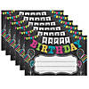 Teacher Created Resources Chalkboard Brights Happy Birthday Awards, 25 Per Pack, 6 Packs Image 1