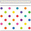 Teacher Created Resources Colorful Dots Straight Border Trim, 35 Feet Per Pack, 6 Packs Image 1