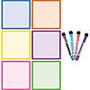 Teacher Created Resources Colorful Dry-Erase Magnetic Square Notes Image 1