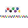 Teacher Created Resources Colorful Paw Prints Border Trim, 35 Feet Per Pack, 6 Packs Image 1