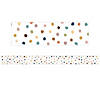 Teacher Created Resources Everyone is Welcome Painted Dots Straight Border Trim, 35 Feet Per Pack, 6 Packs Image 1