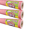Teacher Created Resources Fun Size Better Than Paper Bulletin Board Roll, 18" x 12', Coral Pink Loop-De-Loop, Pack of 3 Image 1