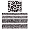 Teacher Created Resources Gray Leopard Straight Border Trim, 35 Feet Per Pack, 6 Packs Image 1