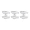 Teacher Created Resources&#174; Large Plastic Letter Tray, Clear, Pack of 6 Image 1