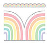 Teacher Created Resources Pastel Pop Rainbows Die-Cut Border Trim, 35 Feet Per Pack, 6 Packs Image 1