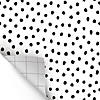 Teacher Created Resources Peel and Stick Decorative Paper Roll, 17-1/2" x 10 ft, Black Painted Dots Image 1