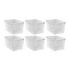 Teacher Created Resources&amp;#174; Plastic Multi-Purpose Bin, Clear, Pack of 6 Image 1