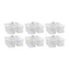 Teacher Created Resources&#174; Plastic Storage Caddy, Clear, Pack of 6 Image 1