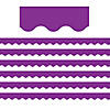 Teacher Created Resources Purple Scalloped Border Trim, 35 Feet Per Pack, 6 Packs Image 1