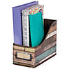 Teacher Created Resources Reclaimed Wood Design Book Bin, Pack of 3 Image 1