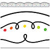 Teacher Created Resources Squiggles and Colorful Dots Die-Cut Border Trim, 35 Feet Per Pack, 6 Packs Image 1